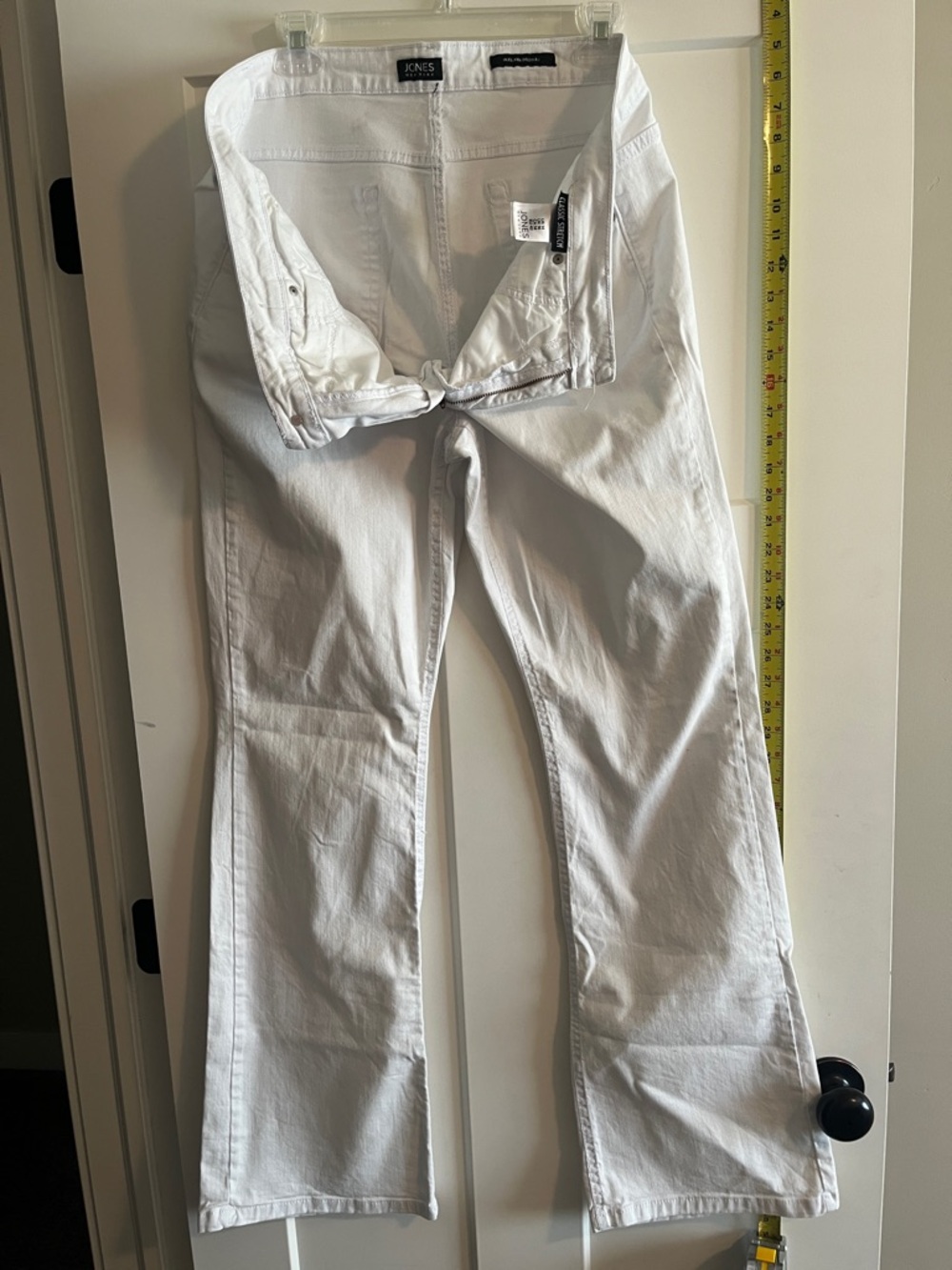 Jones New York White Straight-Leg Pants